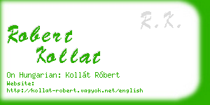 robert kollat business card