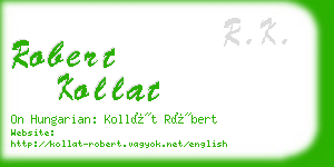 robert kollat business card